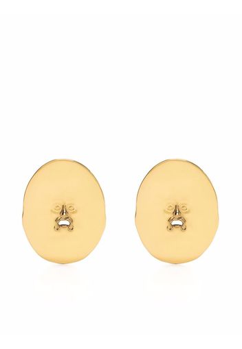 Patou face oval stud earrings - Oro