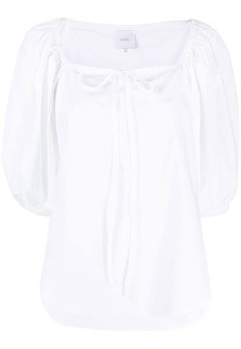 Patou tie-detail blouse - Bianco