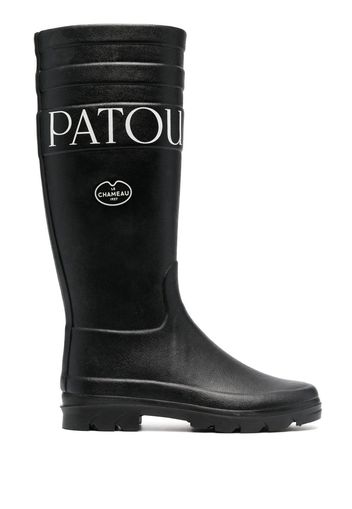 Patou x Le Chameau logo-print boots - Nero