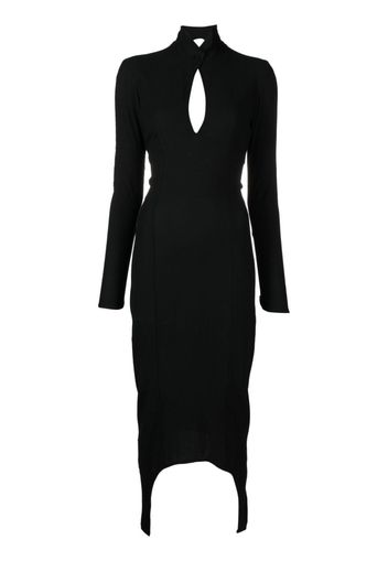 Patou open-back midi dress - Nero