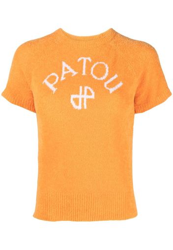 Patou logo knitted top - Arancione