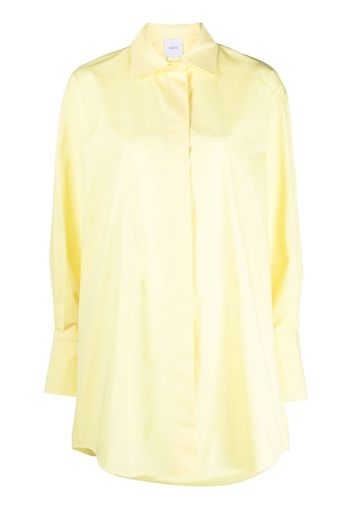 Patou long-sleeve shirt dress - Giallo