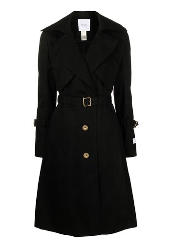 Patou Trench monopetto con cintura - Nero