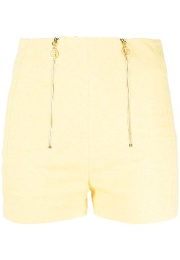 Patou double zip fastening tailored shorts - Giallo