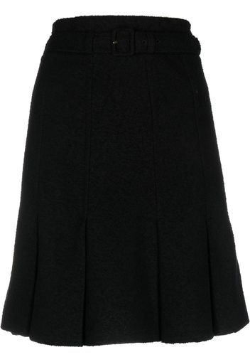 Patou belted A-line skirt - Nero