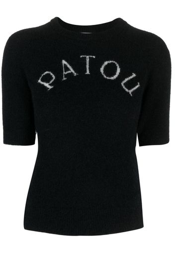 Patou alpaca wool-blend top - Nero