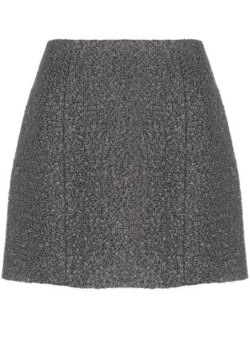 Patou textured-knit mini skirt - Grigio