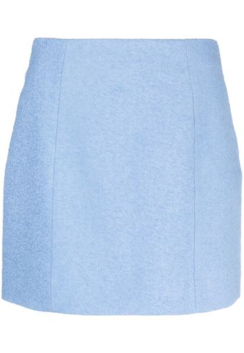 Patou linen-blend miniskirt - Blu