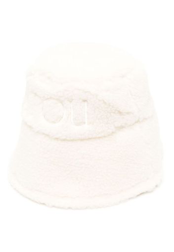 Patou logo-embroidered bucket hat - Bianco