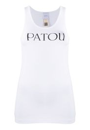 logo print tank top