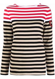 Patou stripe print longsleeved T-shirt - Rosso