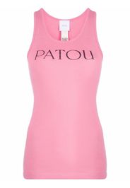 Patou logo-print cotton vest top - Rosa