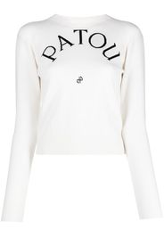 Patou logo-print jumper - Bianco