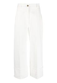 Patou cropped straight-leg jeans - Bianco