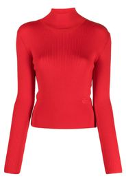 Patou merino-blend mock-neck jumper - Rosso