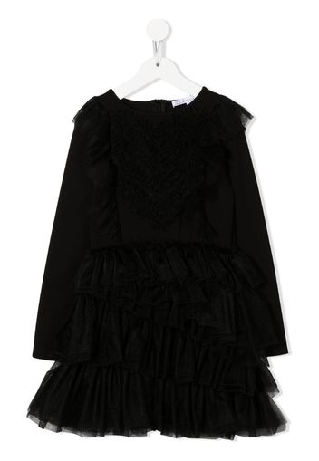 Patrizia Pepe girl Abito con ruches - Nero