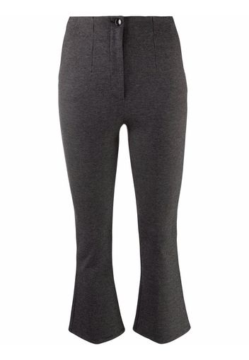 Patrizia Pepe Pantaloni svasati crop - Nero