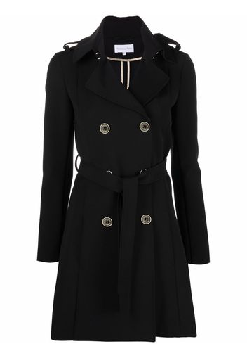 Patrizia Pepe double-breasted belted trench coat - Nero