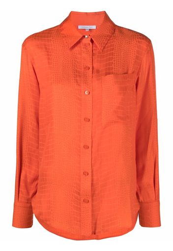 Patrizia Pepe button-up long-sleeve shirt - Arancione