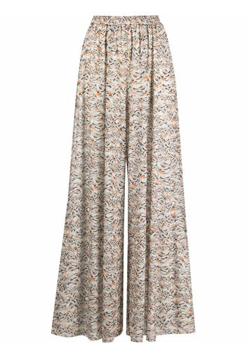 Patrizia Pepe tribal-print trousers - Toni neutri