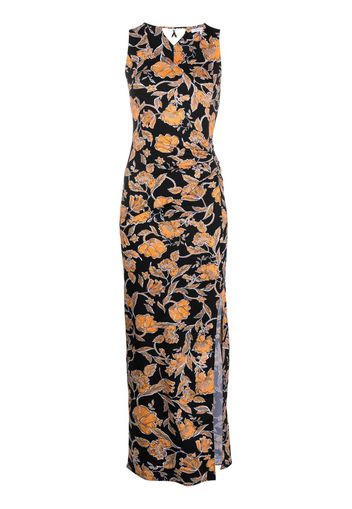 Patrizia Pepe floral-print tank dress - Nero