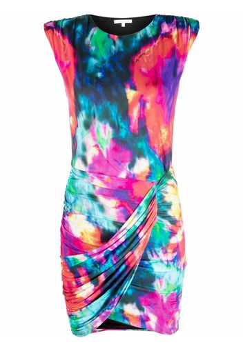 Patrizia Pepe printed mini dress - Blu