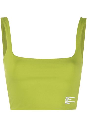 Patrizia Pepe cut-out cropped top - Verde