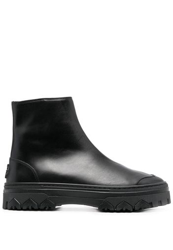 Patrizia Pepe zip-up leather ankle boots - Nero