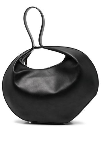 Patrizia Pepe Borsa hobo grande con bracciale rigido - Nero