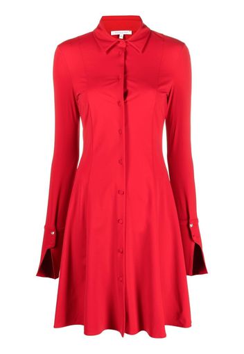 Patrizia Pepe shirt-style flared dress - Rosso