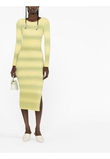 Patrizia Pepe ribbed knit dress - Verde