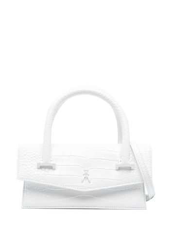 Patrizia Pepe Fly Bamby crocodile-effect bag - Bianco