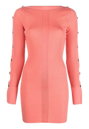 Patrizia Pepe ribbed knit mini dress - Rosa