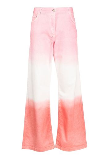 Patrizia Pepe gradient-effect wide-leg trousers - Rosa