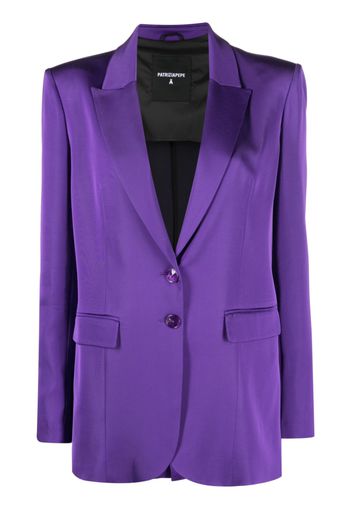 Patrizia Pepe single-breasted long-sleeve blazer - Viola