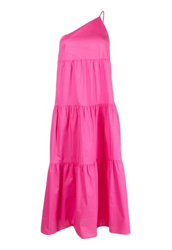 Patrizia Pepe one-shoulder midi dress - Rosa