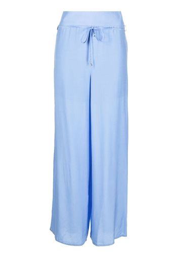 Patrizia Pepe drawstring-waist wide-leg trousers - Blu