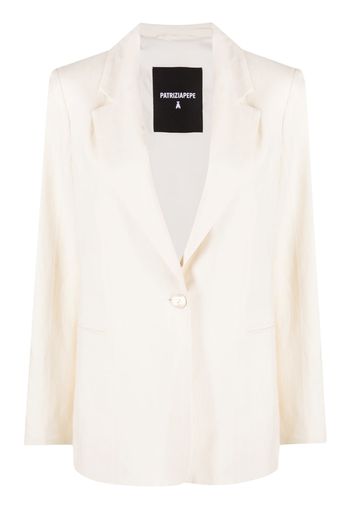 Patrizia Pepe single-breasted long-sleeve blazer - Toni neutri