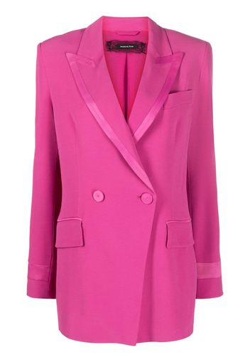 Patrizia Pepe tonal-trim double-breasted blazer - Rosa