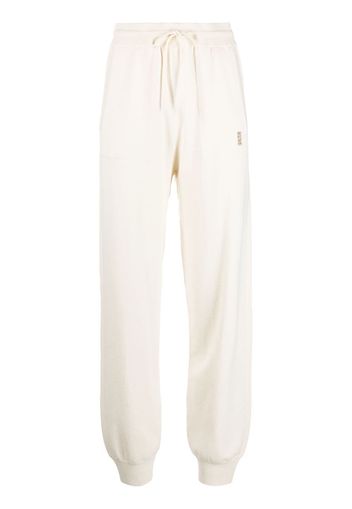 Patrizia Pepe logo-print track pants - Bianco