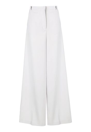 Patrizia Pepe high-waisted wide-leg trousers - Grigio