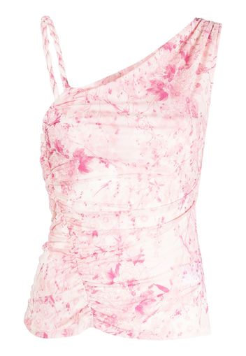 Patrizia Pepe asymmetric-design ruched top - Rosa