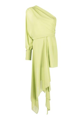 Patrizia Pepe draped asymmetrical one-sleeve - Verde