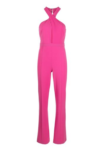 Patrizia Pepe crossover-neck jumpsuit - Rosa