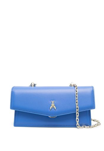 Patrizia Pepe Fly Bamby leather shoulder bag - Blu