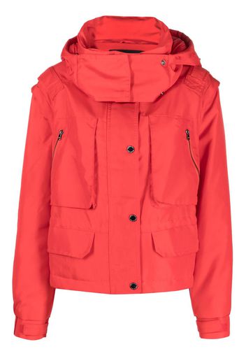 Patrizia Pepe stand-up collar puffer jacket - Rosso