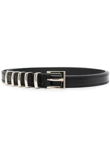 Patrizia Pepe Low-waisted leather belt - Nero