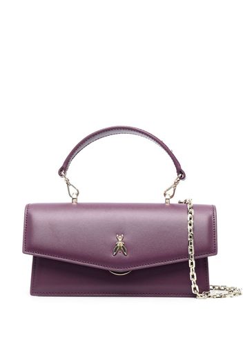 Patrizia Pepe Fly Bamby leather shoulder bag - Viola