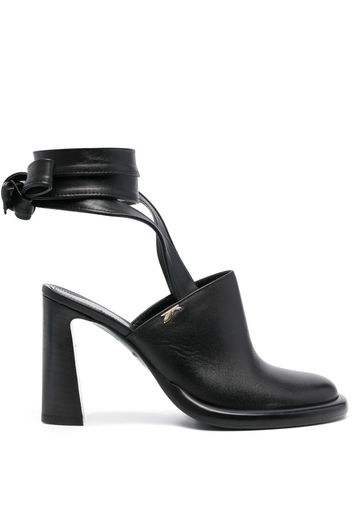 Patrizia Pepe Mule sandals with laces - Nero