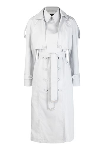 Patrizia Pepe detachable-sleeve trench coat - Grigio